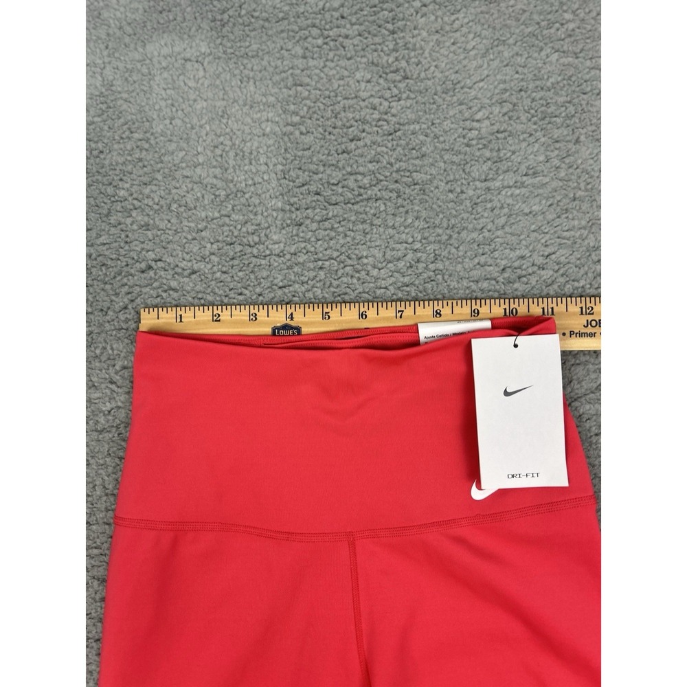 Nike One Womens Size XS Tight Fit High Rise 7" Length Shorts Pink DV9022-648 - Picture 4 of 7